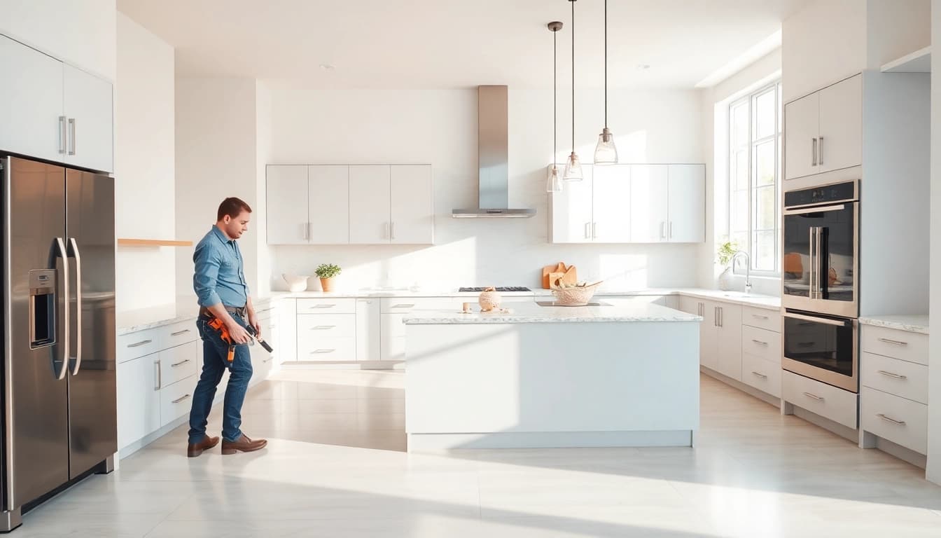 Enhance your space with innovative bathroom and kitchen remodeling showcasing modern design elements.