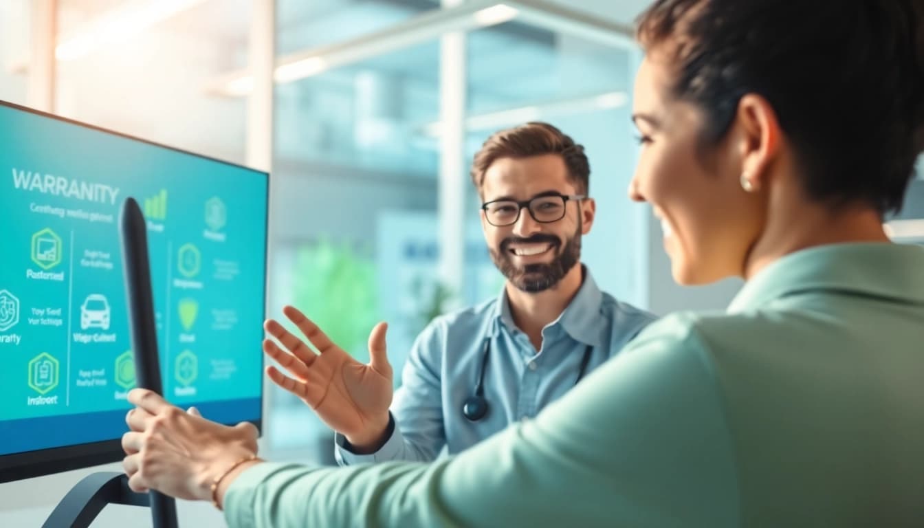 Visual representation of a frictionless warranty experience showcasing smooth customer interaction.