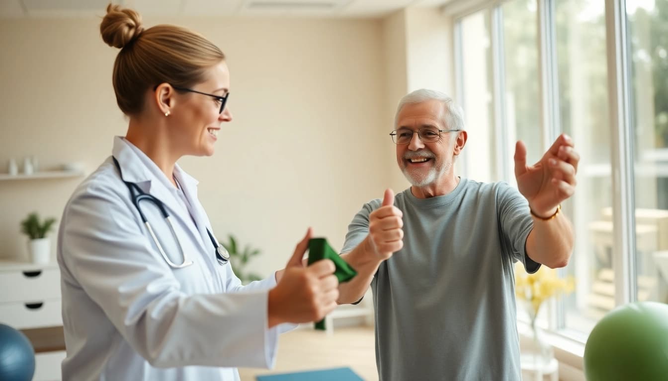 Expert physiotherapy for seniors in Edmonton providing personalized care and supportive exercises.