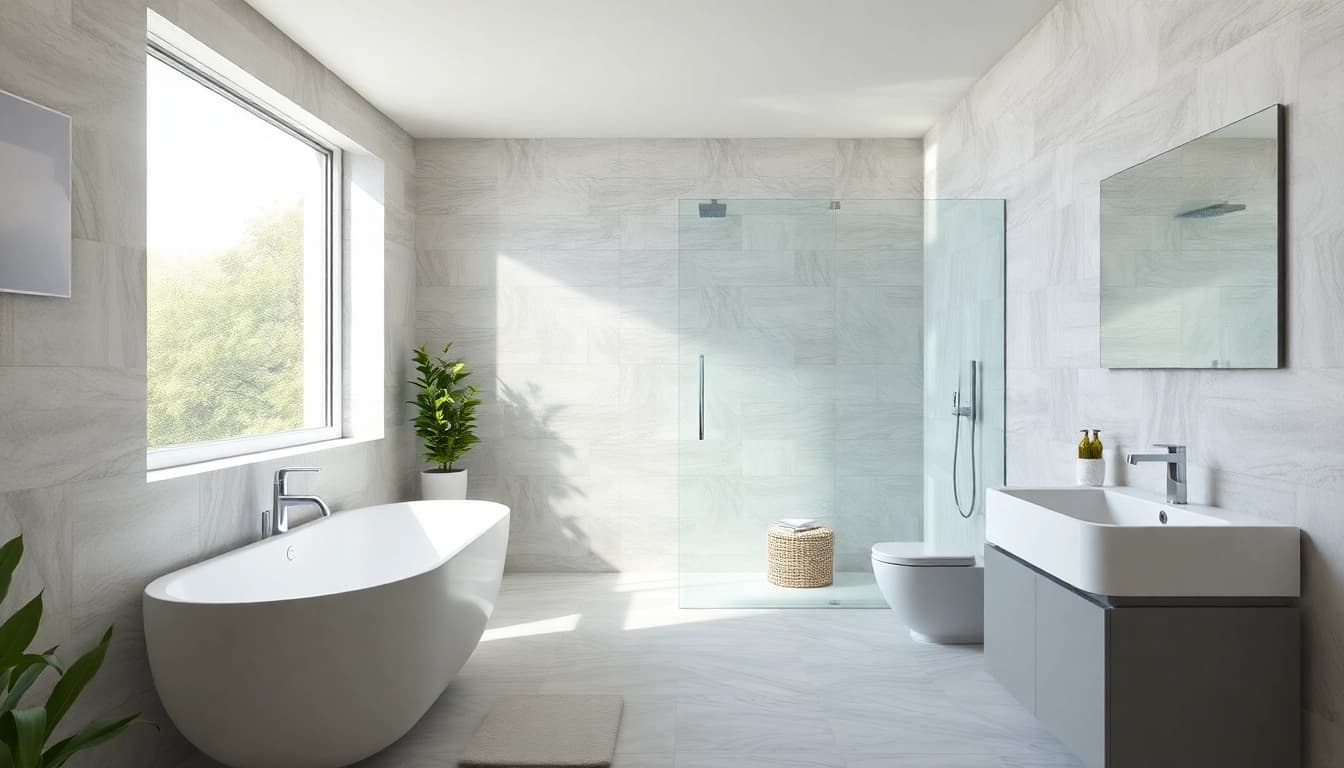 Erleben Sie die hochwertige Badezimmerausstattung von sonni sanitär GmbH in elegantem Design.