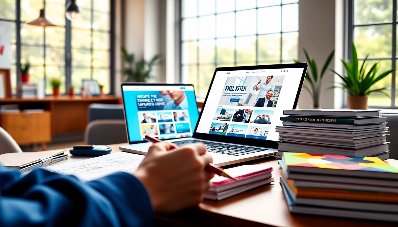 Showcasing Website Design Hereford with a modern setup and creative atmosphere.