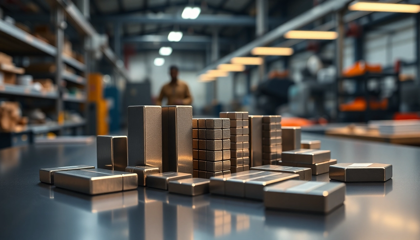 Showcasing Alnico magnets manufacturer in china with precision craftsmanship in an industrial workshop setting.