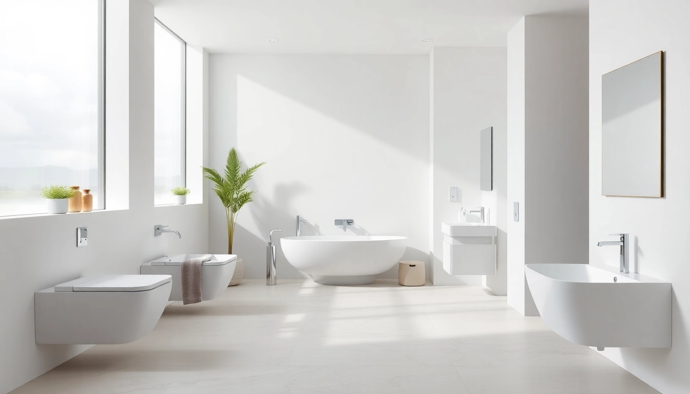Scopri i sanitari moderni in un elegante bagno minimalista con dettagli raffinati.
