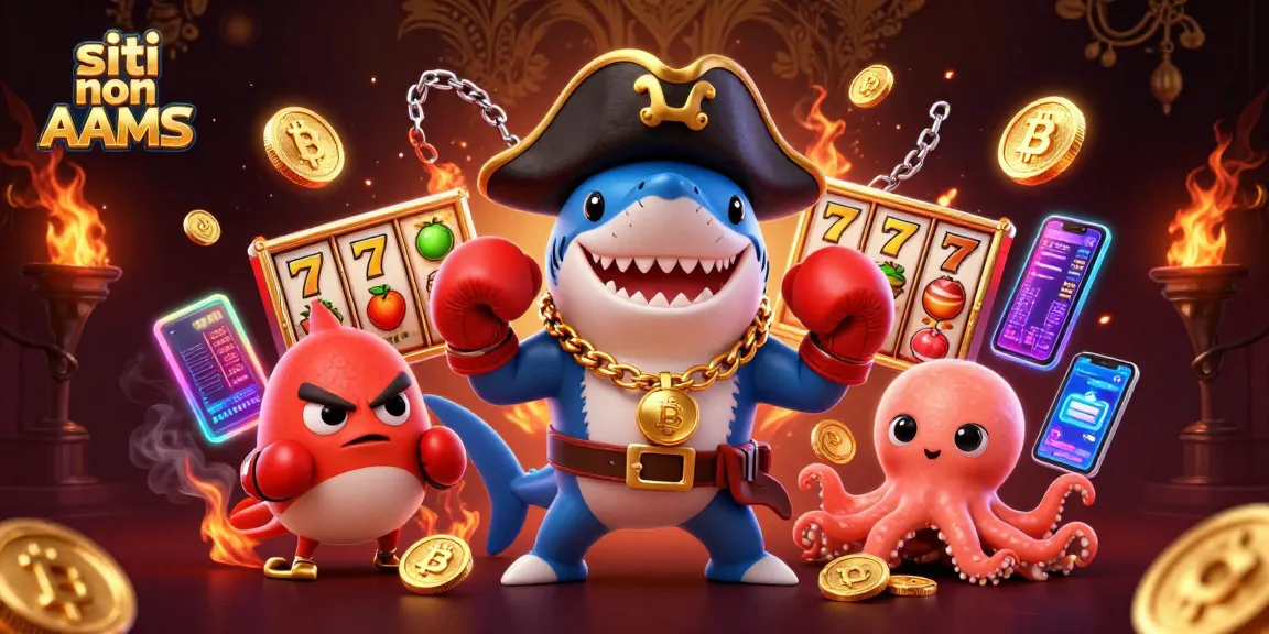 Gioca nei siti non AAMS con i nostri adorabili squali, pesci puffer e un polpo mentre raccolgono monete!