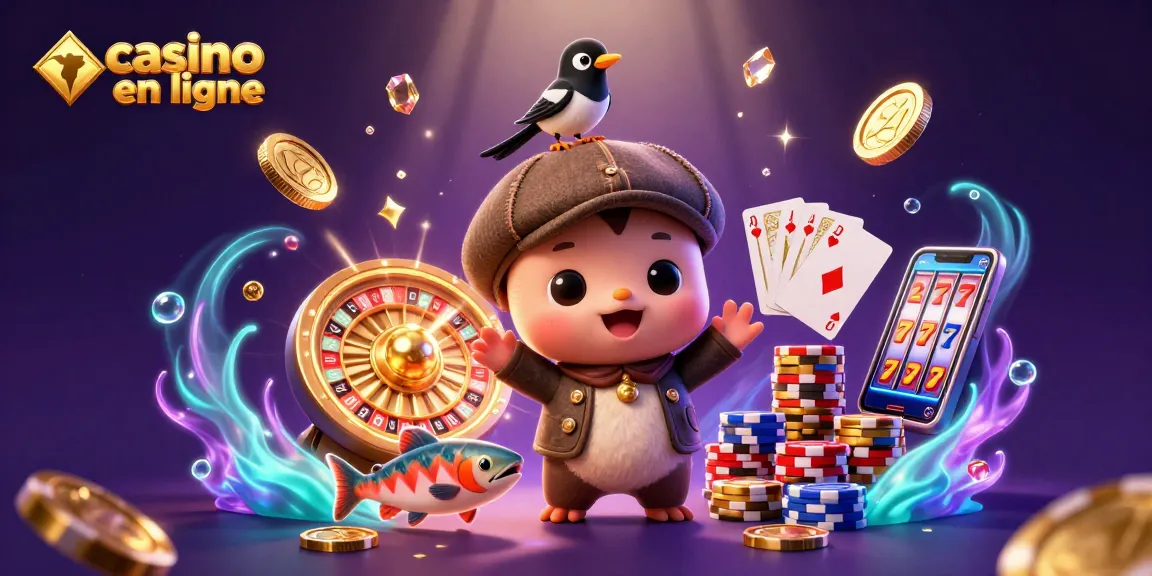 Jouer au casino en ligne et gagner des récompenses avec des personnages ludiques dans une ambiance festive.
