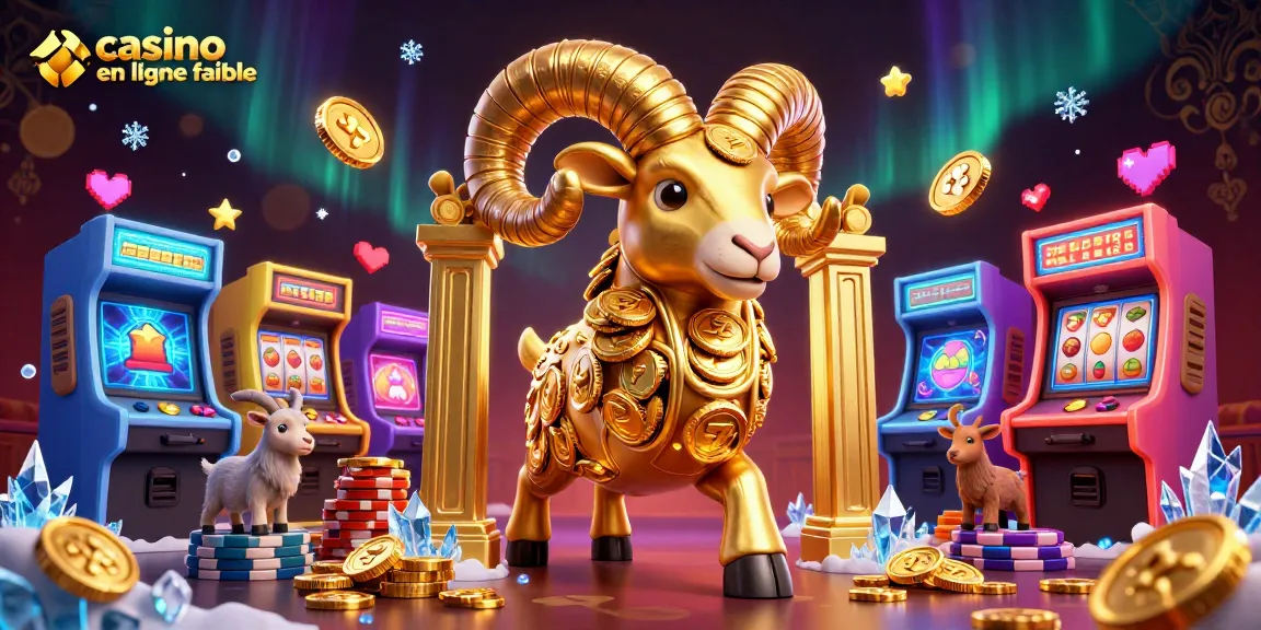 Découvrez un casino en ligne fiable avec un bélier doré ambitieux et des machines à sous animées.