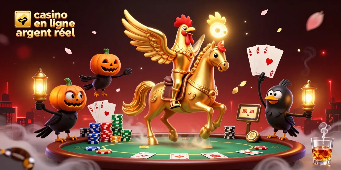 Vivez l'expérience du casino en ligne argent réel avec une scène animée de jeu de poker captivante.