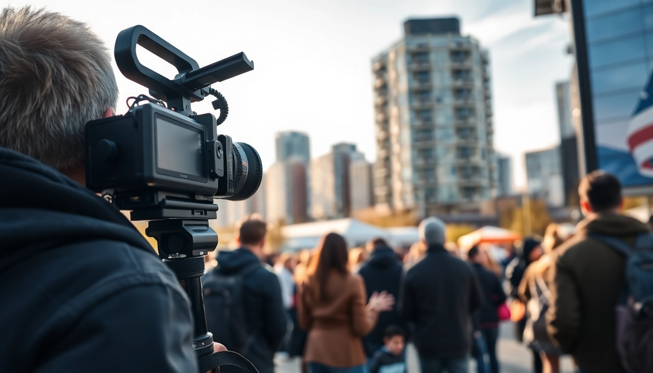 Edmonton videographer capturing vibrant city events with dynamic energy and professionalism.