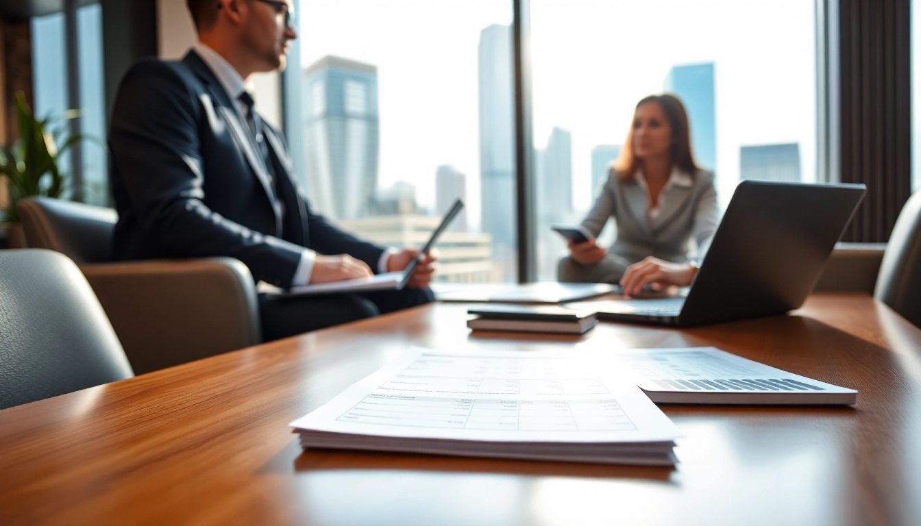 Finance advisor consultation at www.cambioml.com in a professional setting with financial documents.