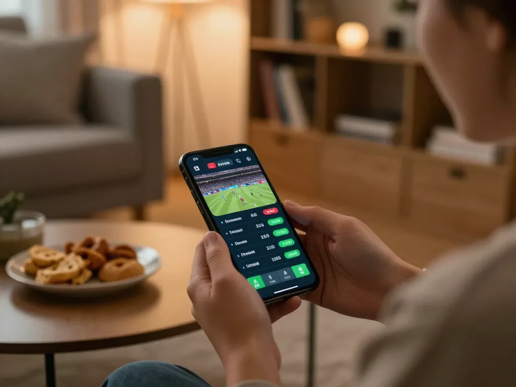 Engaging in strategic mobile betting on fb88 in a cozy home setting