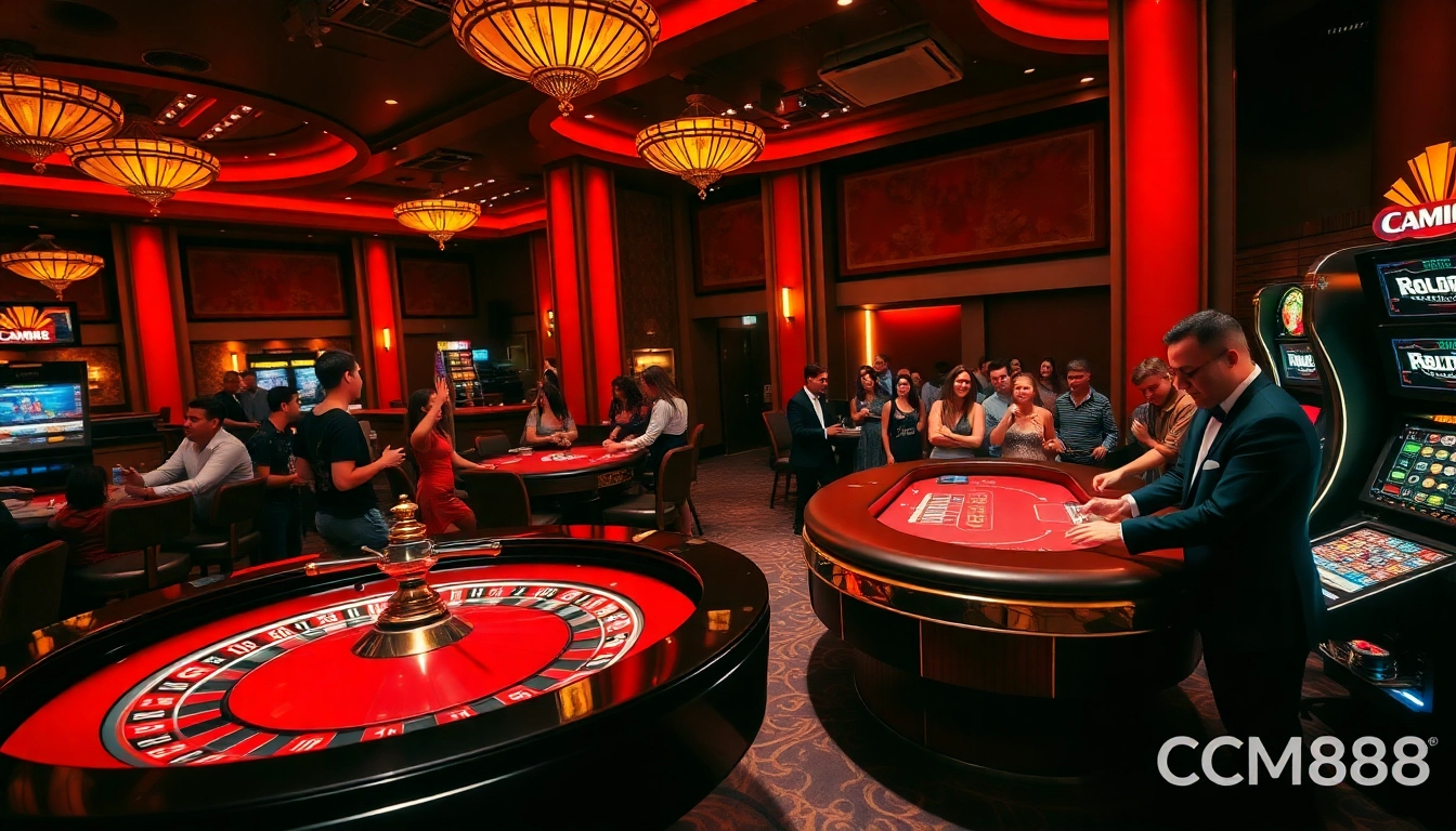 Engage in thrilling casino battles with CM88-inspired roulette, blackjack tables, and slot machines.