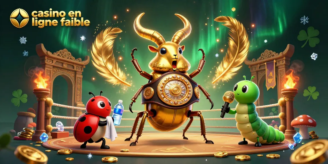 Vivez l'excitation d'un casino en ligne fiable avec ce combat vibrant entre des insectes en 3D.