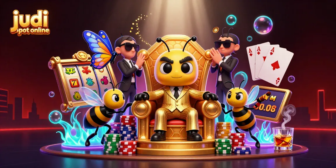 Experience the thrill of judi slot online with lively 3D characters and vibrant casino elements.