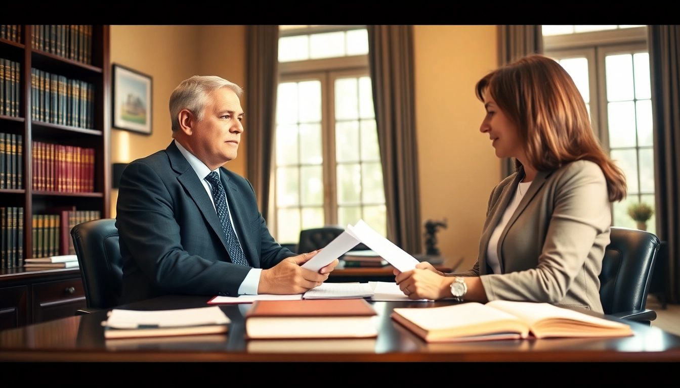 Consultation session with a Birmingham Family Lawyer showcasing compassion and professionalism in an office.