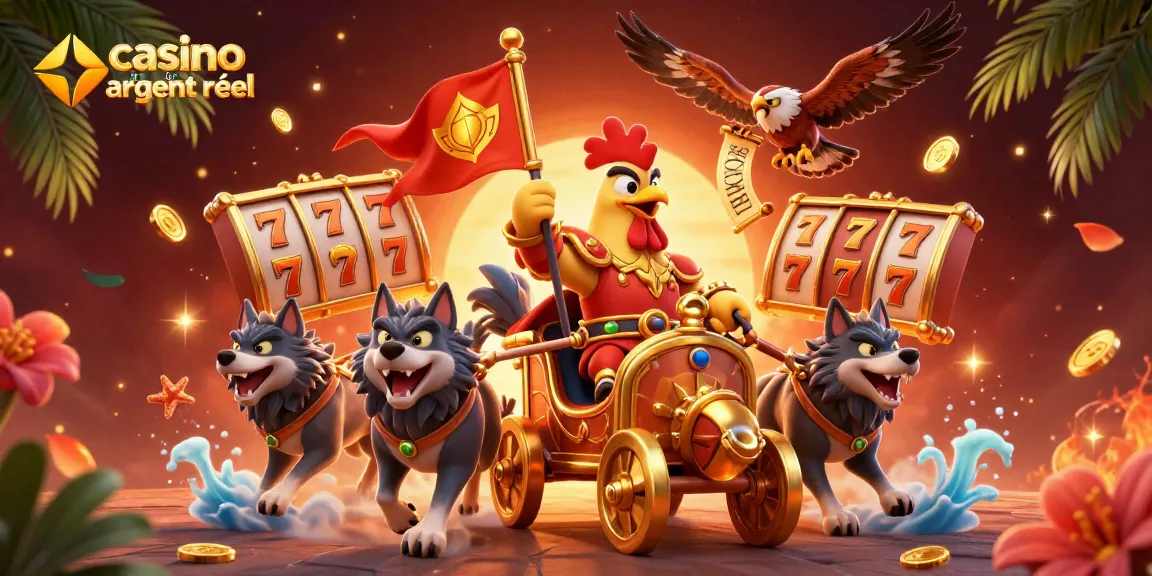 Jouez sur un casino en ligne argent réel avec des personnages colorés et des éléments de jeu captivants.