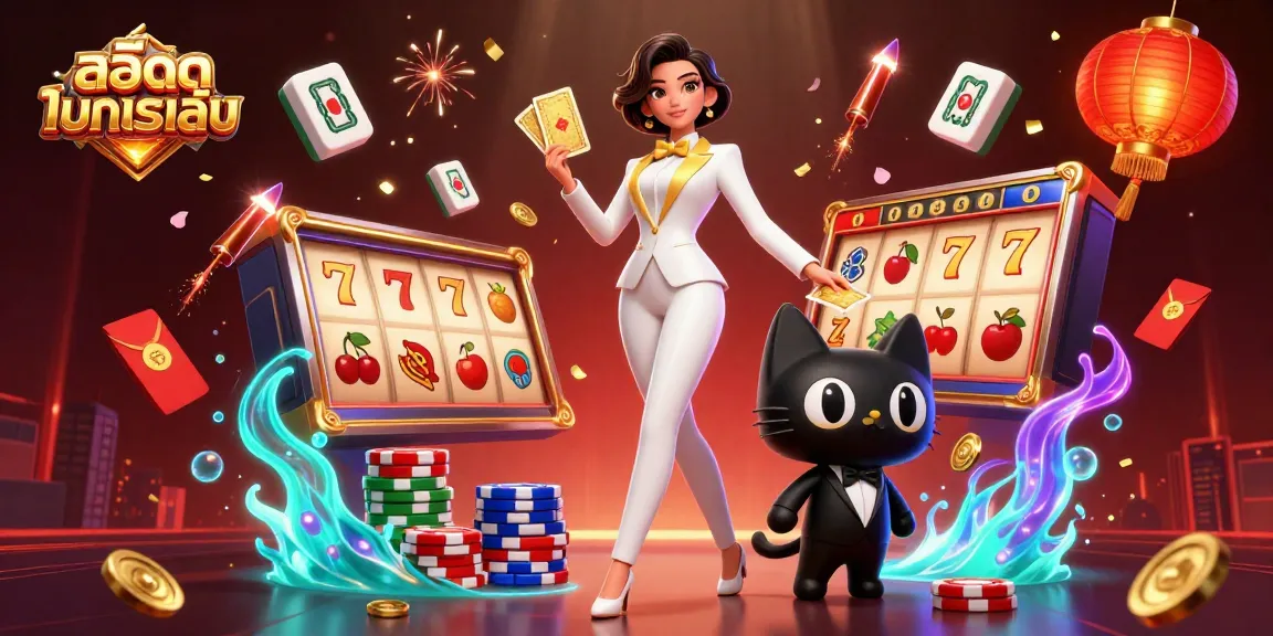 Experience สล็อตทดลองเล่น with vibrant casino action featuring dynamic characters and exciting game elements.