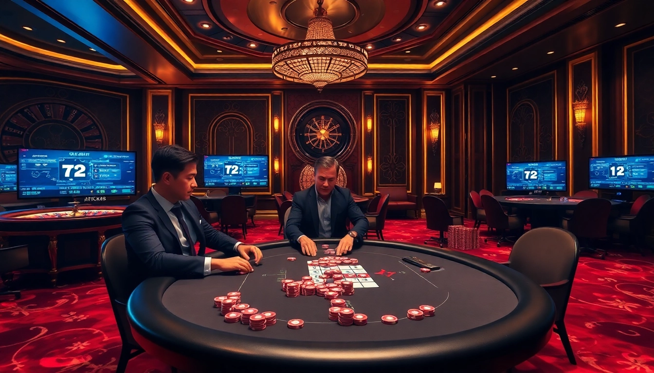 Experience the thrill of gambling at https://mm88.land/ with vibrant poker chips and an exciting gaming atmosphere.