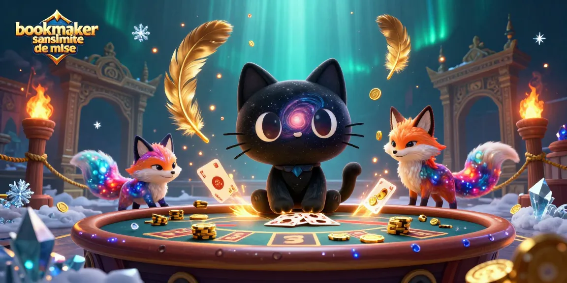 Pariez chez un bookmaker sans limite de mise avec une illustration captivante et dynamique.