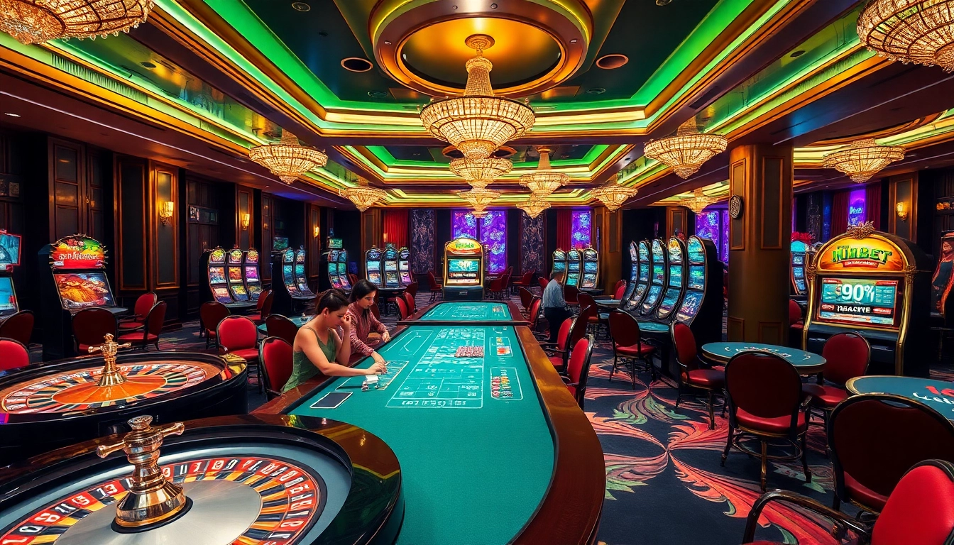 High-stakes gaming at https://i9bett.cn.com/ with vibrant slot machines and exciting roulette action.