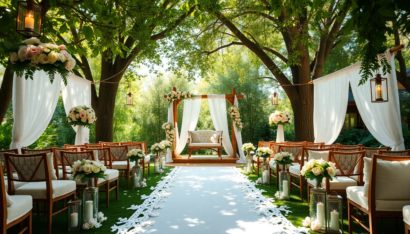 Captivating Jacksonville Wedding Venue with elegant floral decorations and natural daylight ambiance.