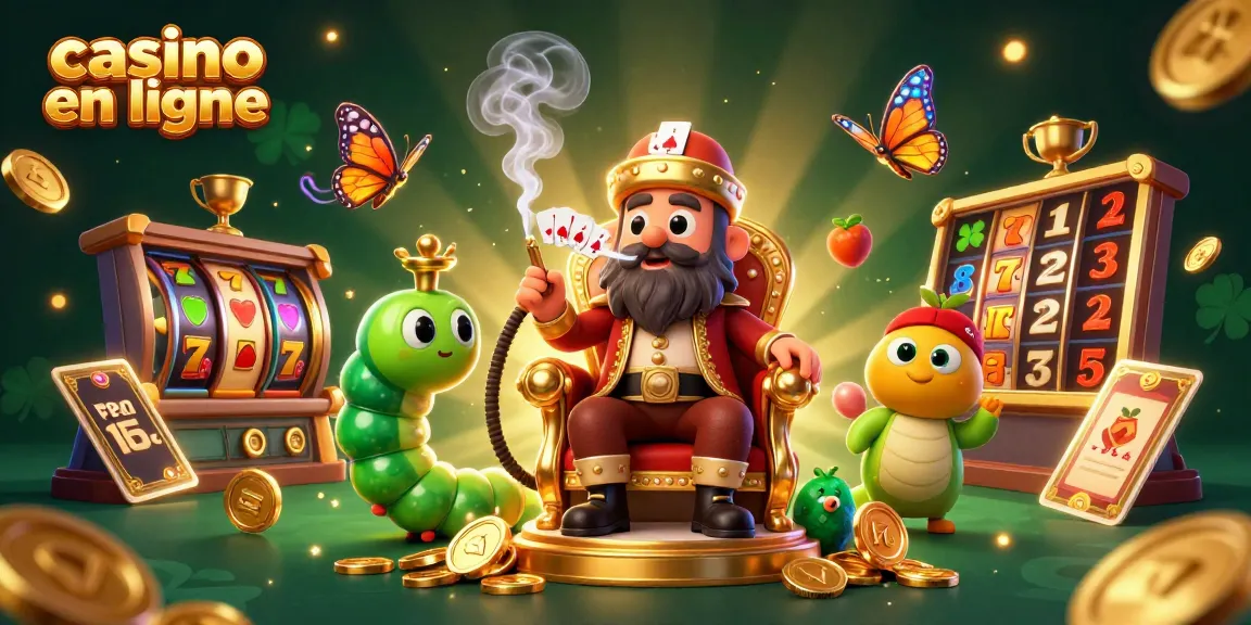 Jouer au casino en ligne avec des jeux de machines à sous, cagnottes et un univers coloré.