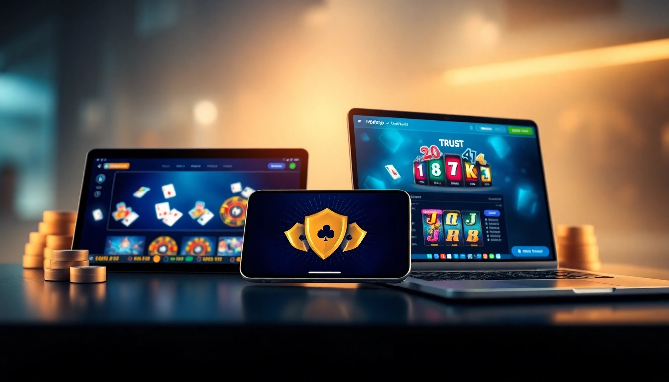 Online gaming interface showcasing https://whycazino.com with vibrant game icons and a focus on user security.
