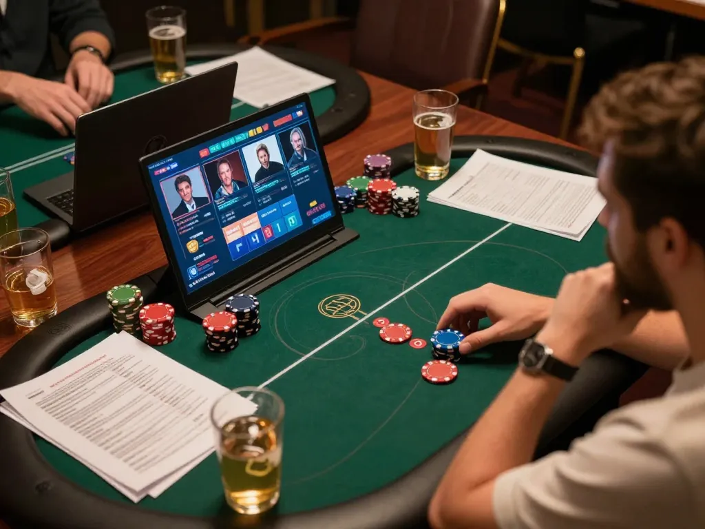Cách Nhớ Bài Tiến Lên in intensive online poker session with strategic analysis visible.