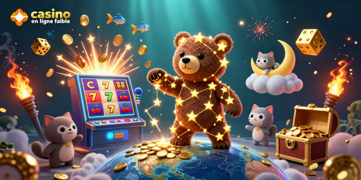 Jouez à des jeux sur un casino en ligne fiable avec des jackpots, des dés d'or et des symboles chanceux.