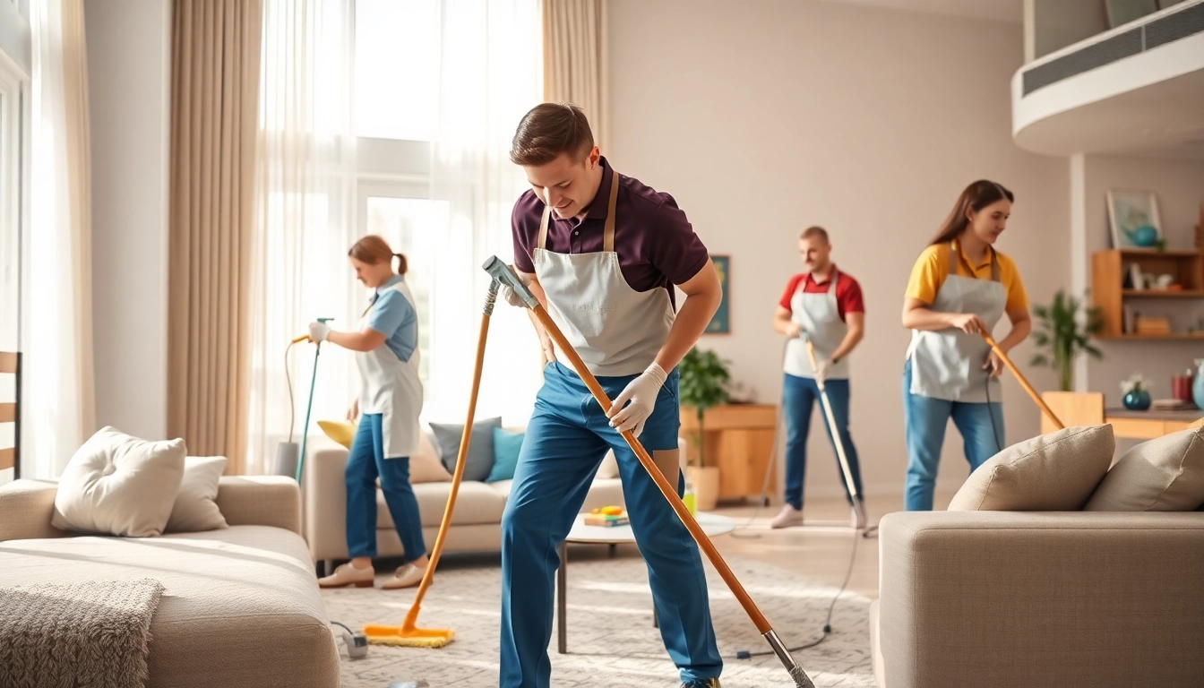 Transform your home with expert cleaning services calgary, showcasing a professional team in action