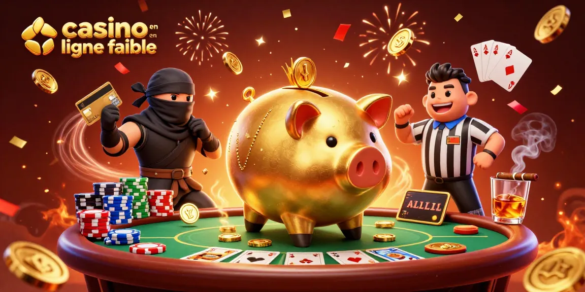 Découvrez le casino en ligne fiable avec un affrontement entre un sumo cochon d'or, un ninja et un arbitre samouraï.