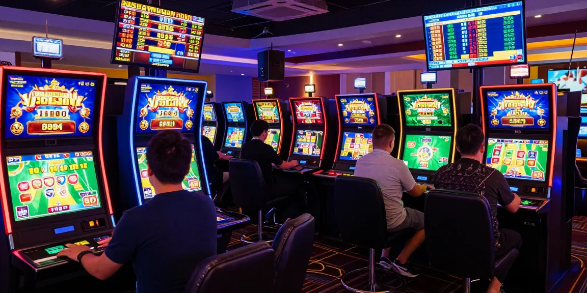 Exciting slot deposit 5k online gaming experience with players at vibrant virtual casino