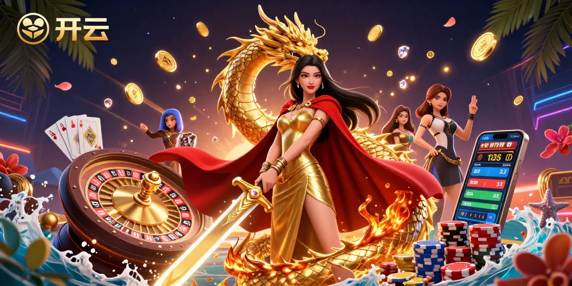 体验开云的刺激体育博彩，特色是战士女王和动态赌场元素。