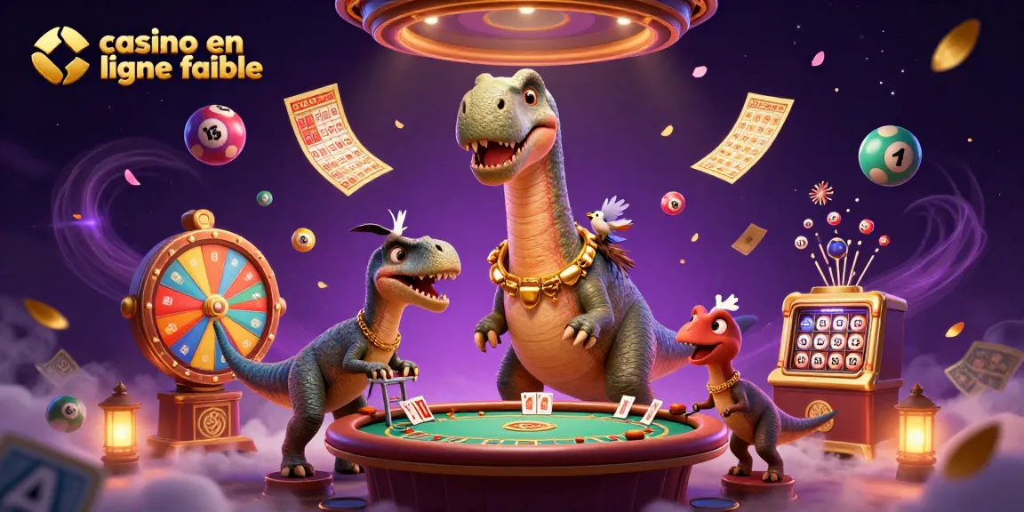 Imaginez un brontosaure géant dans un casino en ligne fiable, avec un raptor distribuant des cartes.