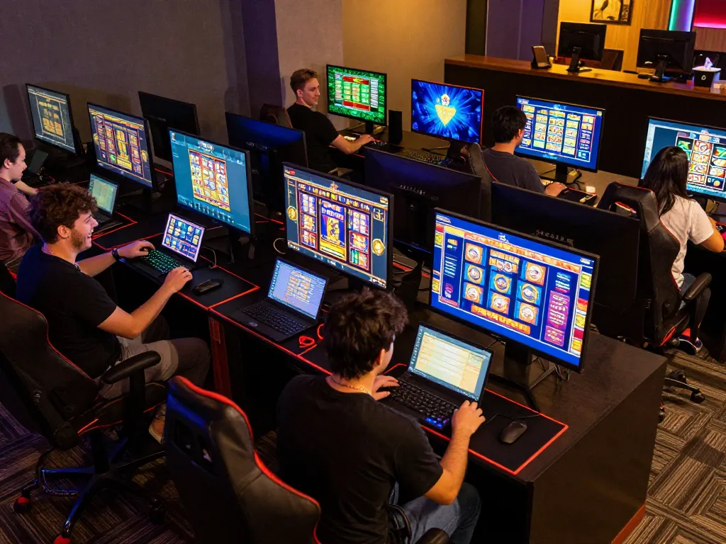 Engaging online gaming scene showcasing jilipinas players enjoying vibrant slot games