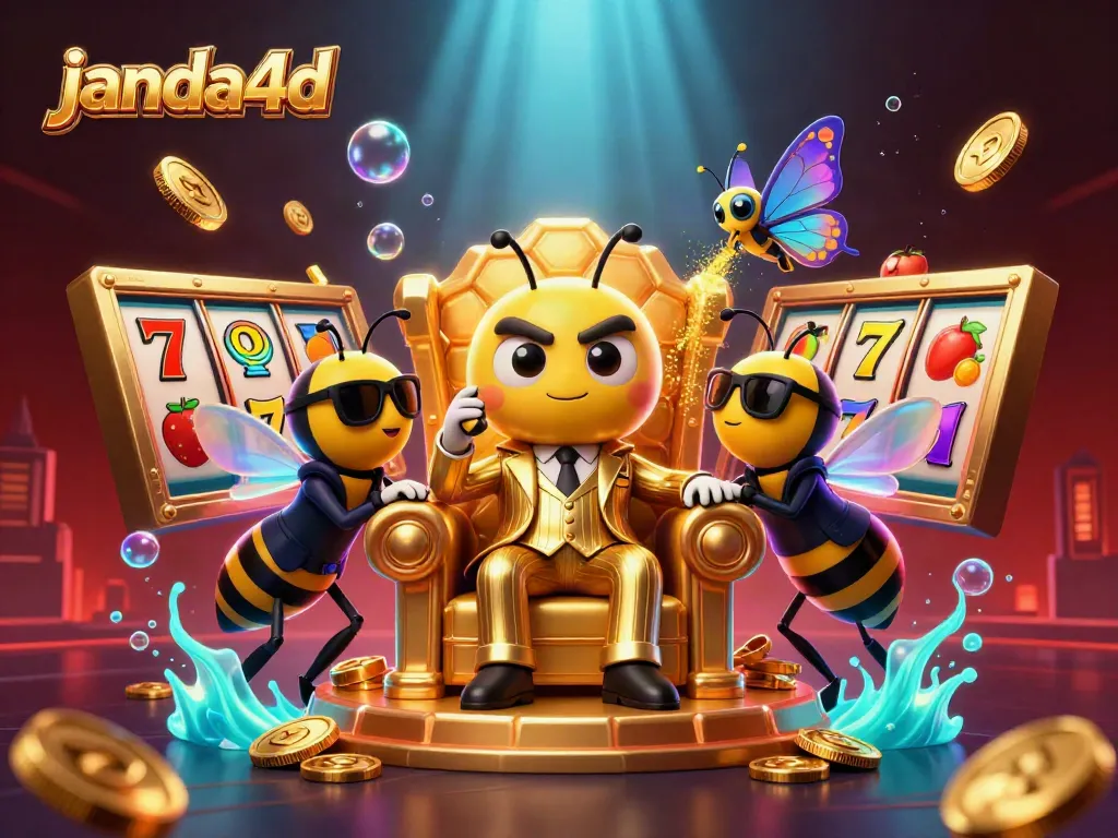 Janda4D menghadirkan slot online dengan simbol keberuntungan dan pembayaran besar dalam ilustrasi menarik.