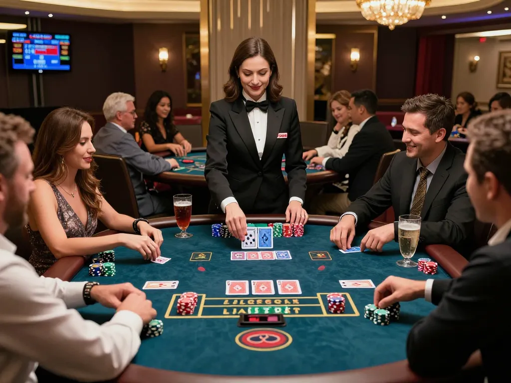 Engaged players enjoying live baccarat games at an online baccarat site, highlighting the excitement of modern gambling in 2026.