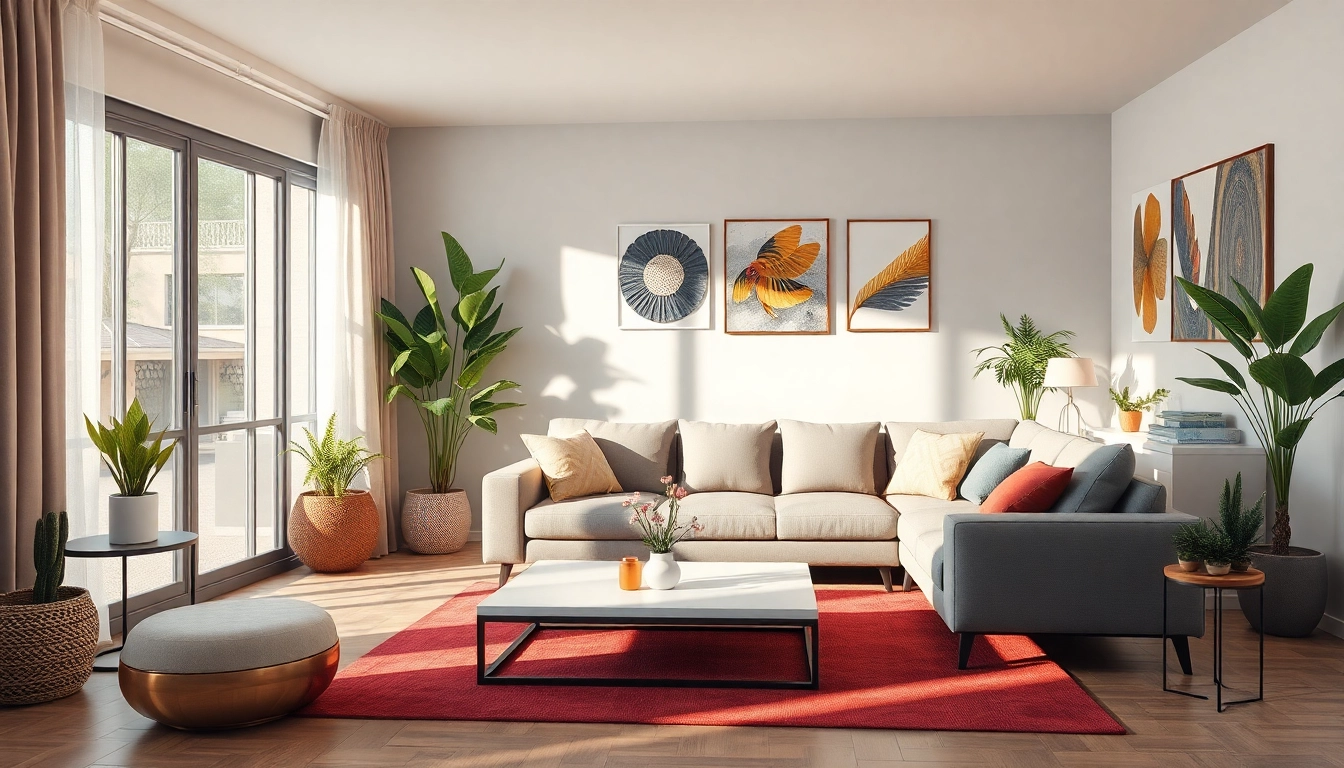 Stylish narożniki z funkcją spania in a modern living room setting