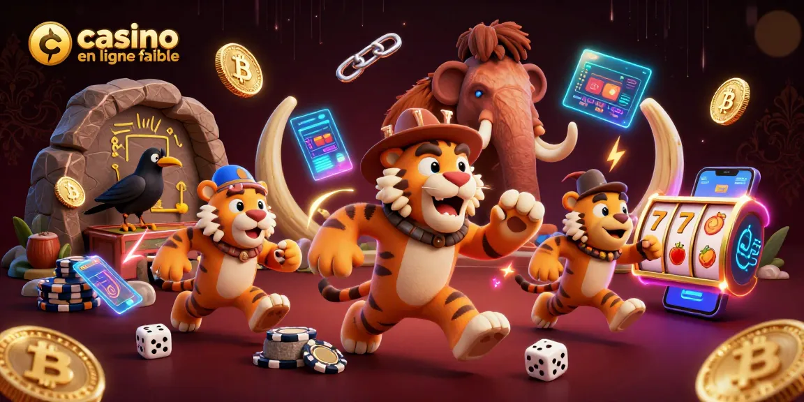 Explorez un casino en ligne fiable avec des personnages préhistoriques et des éléments de jeux modernes.