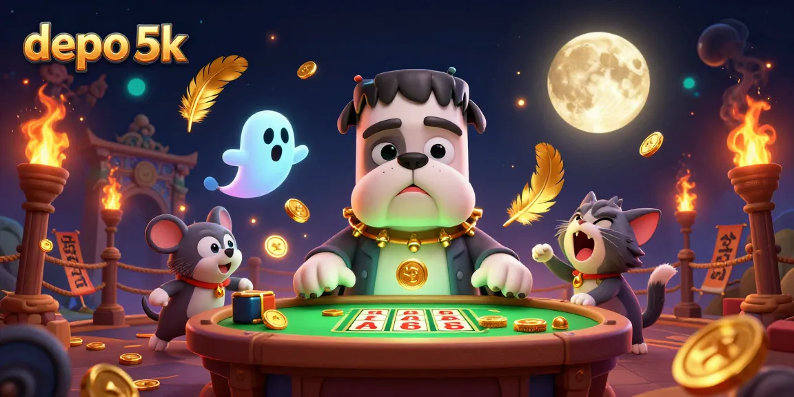 Engage with depo 5k slot reels at a haunted table with a monster dealer.