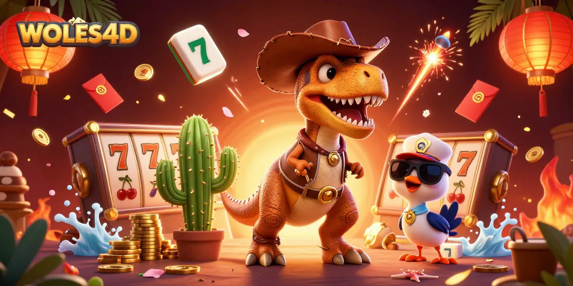 WOLES4D menawarkan petualangan menang dengan T-Rex cowboy di dunia kasino baru.