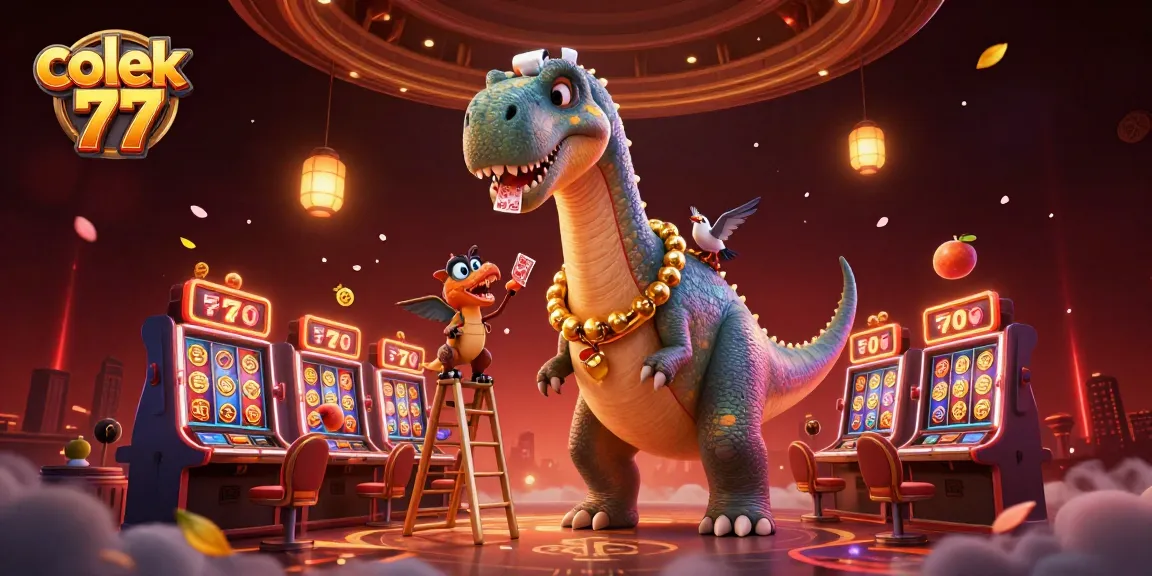 Play winning slot games with colek 77 as a fun brontosaurus inspires big jackpots and excitement.