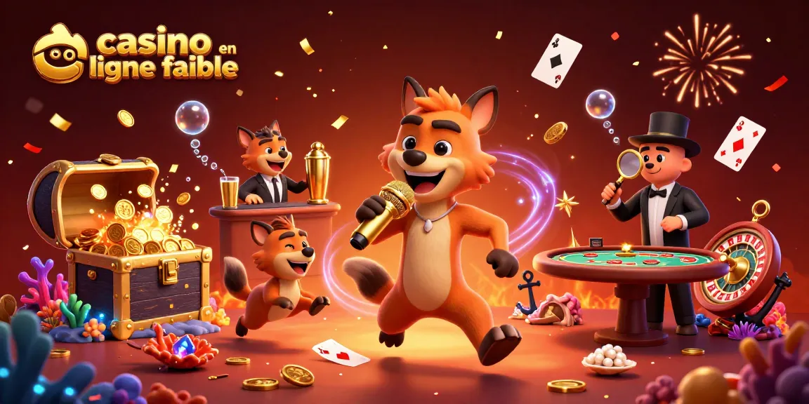 Animation d'hyènes au casino en ligne fiable, mettant en vedette un comédien, un barman, et un videur.