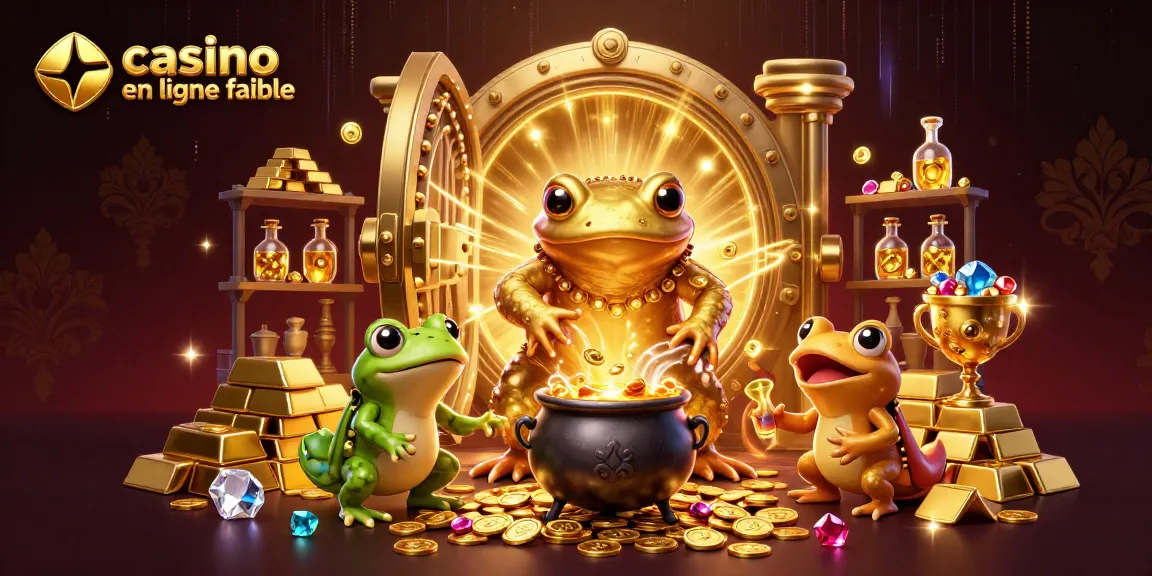 Illustrez vos gains avec un casino en ligne fiable entouré de trésors d'or et de richesse.