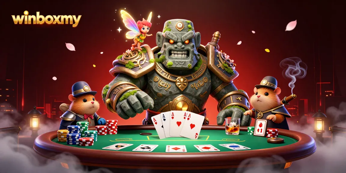 Experience the magic of winboxmy with thrilling poker action and vibrant casino elements.