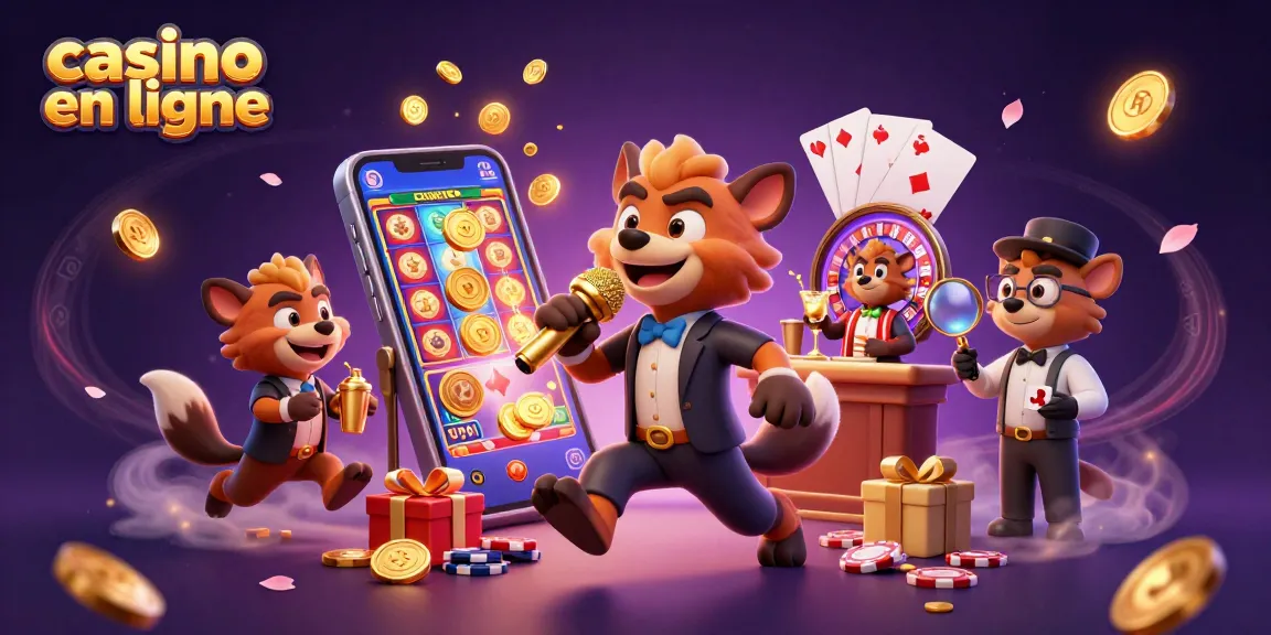 Profitez d'une expérience casino en ligne avec des hyènes animées dans un club de comédie vibrant.