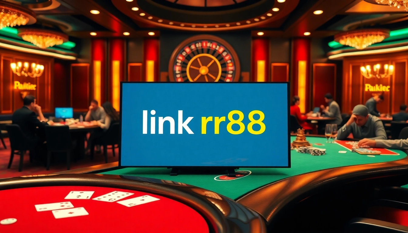 Experience thrilling gameplay at link rr88 with vibrant casino tables and engaging online betting.