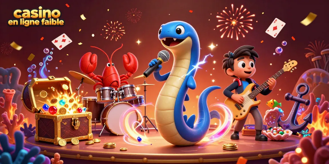 Des personnages en 3D dans une scène de casino en ligne fiable sous-marine, avec un éclair électrique et des bijoux colorés.