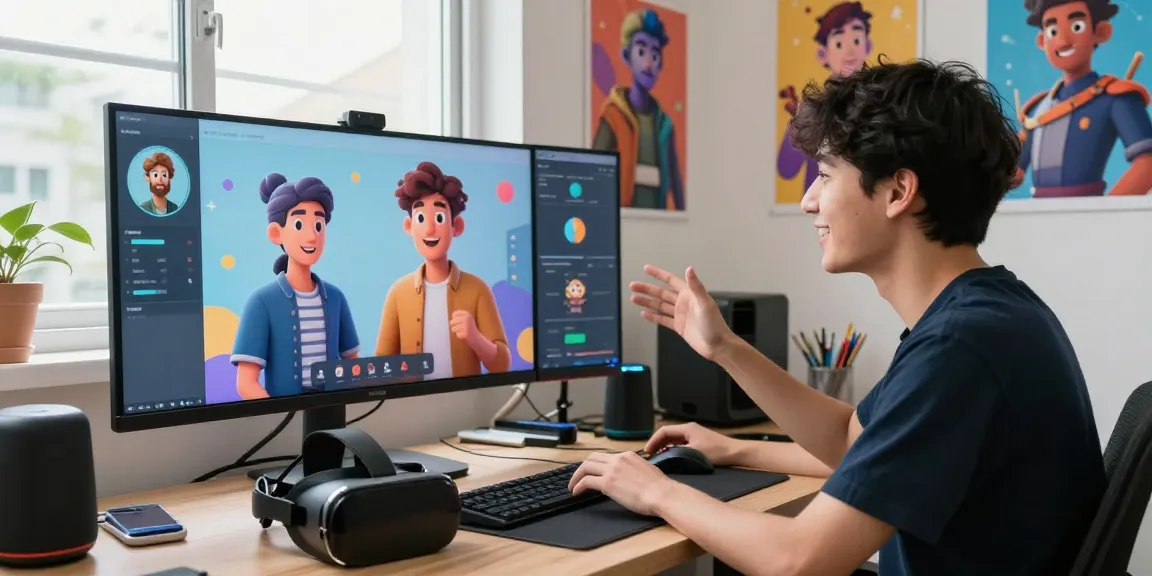 Engaging conversation with crushon ia AI character in a vibrant workspace