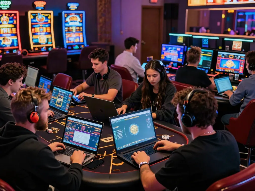 Exciting online gambling atmosphere with players engaged in ORION88 gaming activities.