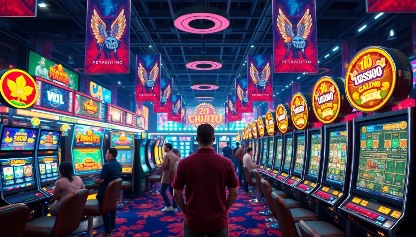 Menampilkan keseruan bermain petanitoto di kasino online dengan mesin slot dan kemenangan besar.